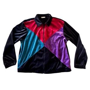 Vintage Teddi Velour Full Zip Jacket